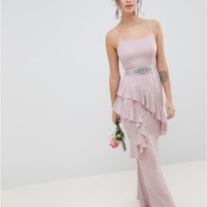 ASOS Blush Pink Draped Dress